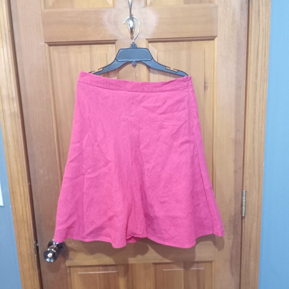 Banana Republic 100% linen pink skirt size 4